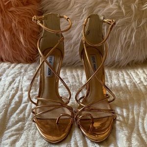 Steve madden rose gold heels